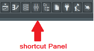 fl studio shortcut panel
