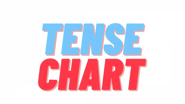 Tense chart | Tense chart in English with Rules