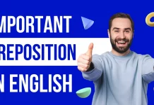 IMPORTANT PREPOSITION IN ENGLISH